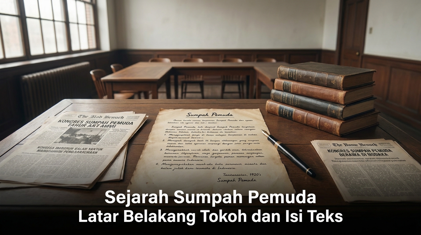Sejarah Sumpah Pemuda Latar Belakang Tokoh dan Isi Teks